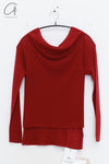 SWAYING 25 Early Spring Water-soluble Wool Fake Two-piece Sweater Series SW-SW25PS1T06-HONG Red SW-SW25PS1T06